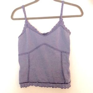 Vintage purple knit tank top